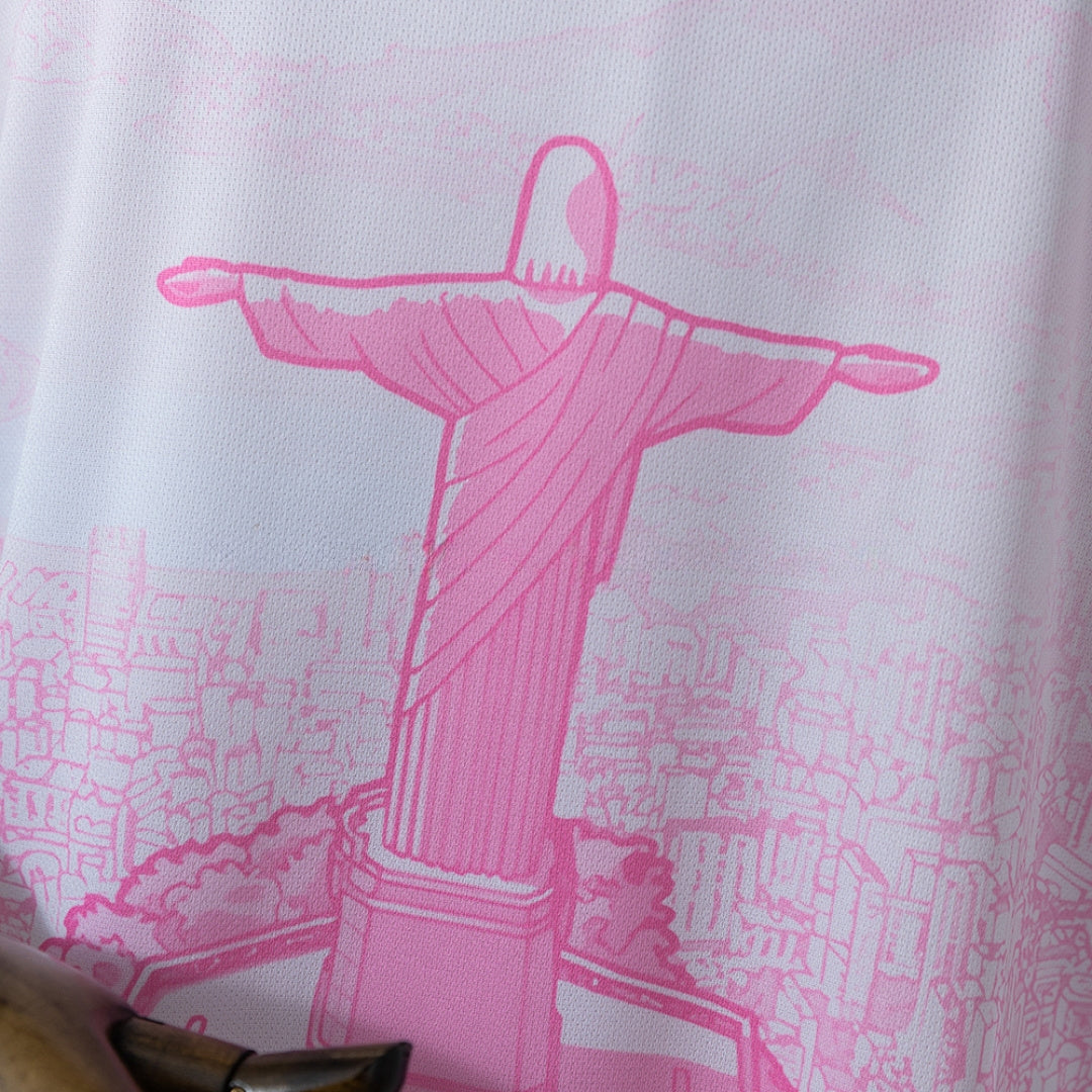 Camisola Brasil Cristo Redentor Rose